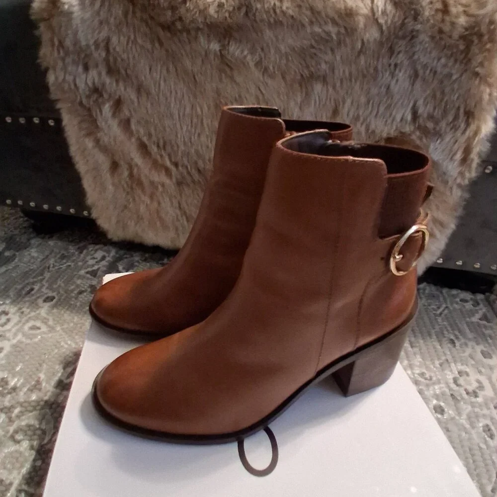 Aldo Leather Rosaldee Booties